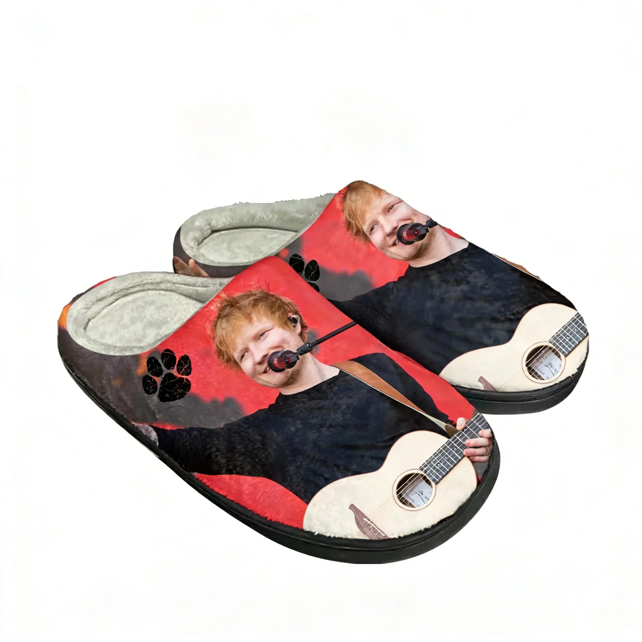 Men Shoes High - Ed Sheeran Baumwoll-Hausschuhe Hochwertige Plüsch-Pantoffeln für