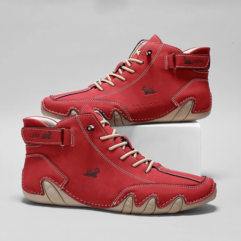 Men'S Shoes Dq - Leder-Freizeitschuhe Sneaker für Herren Modische Outdoor-Wanderschuhe