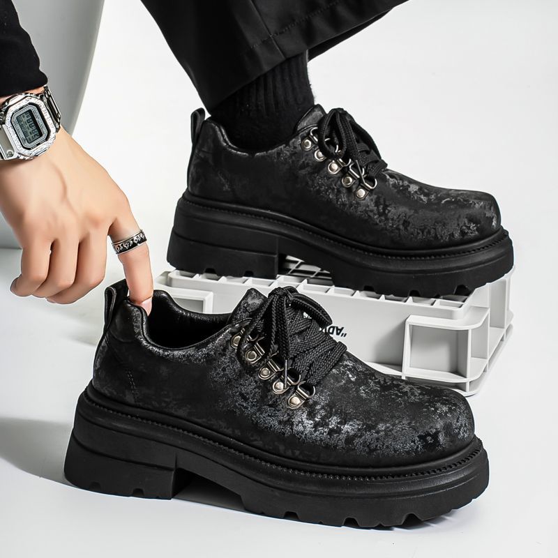 Men'S Shoes With Height Increase - Winter Herren Retro Britischer Stil Lässige