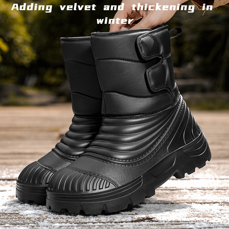 Hiking Boot Waterproof - Neue Herren-Winter-Schneestiefel, verdickt, wasserdicht, winddicht, warme