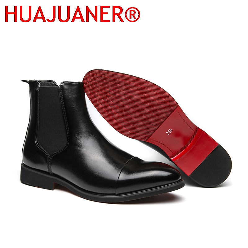 Men'S Shoes Hey Dude - Britischer Stil, schwarze Chelsea-Stiefel für Herren,