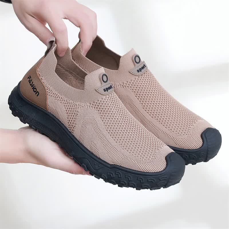 Men'S Shoes Popular - Sommerliche Herren-Freizeitschuhe mit elastischem Slip-On-Design, stoßfester