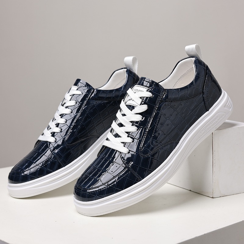Men'S Shoes Hey Dude - Klassische Herren-Skateschuhe aus Leder mit Schnürung,