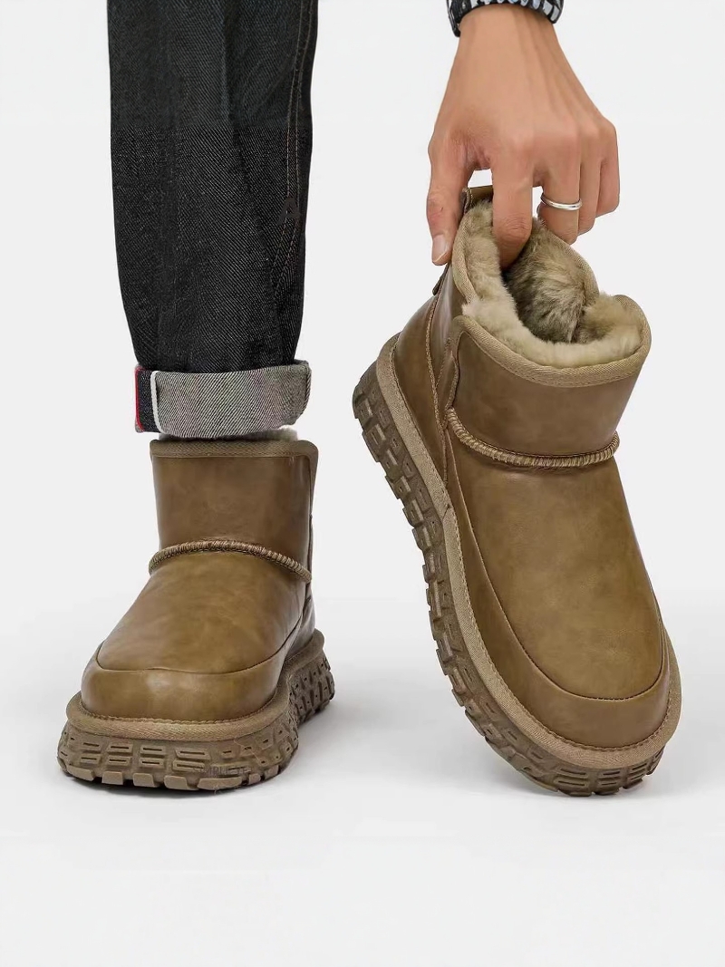 Men Shoes China - Nordostchina Winterstiefel mit dickem Fleecefutter im
