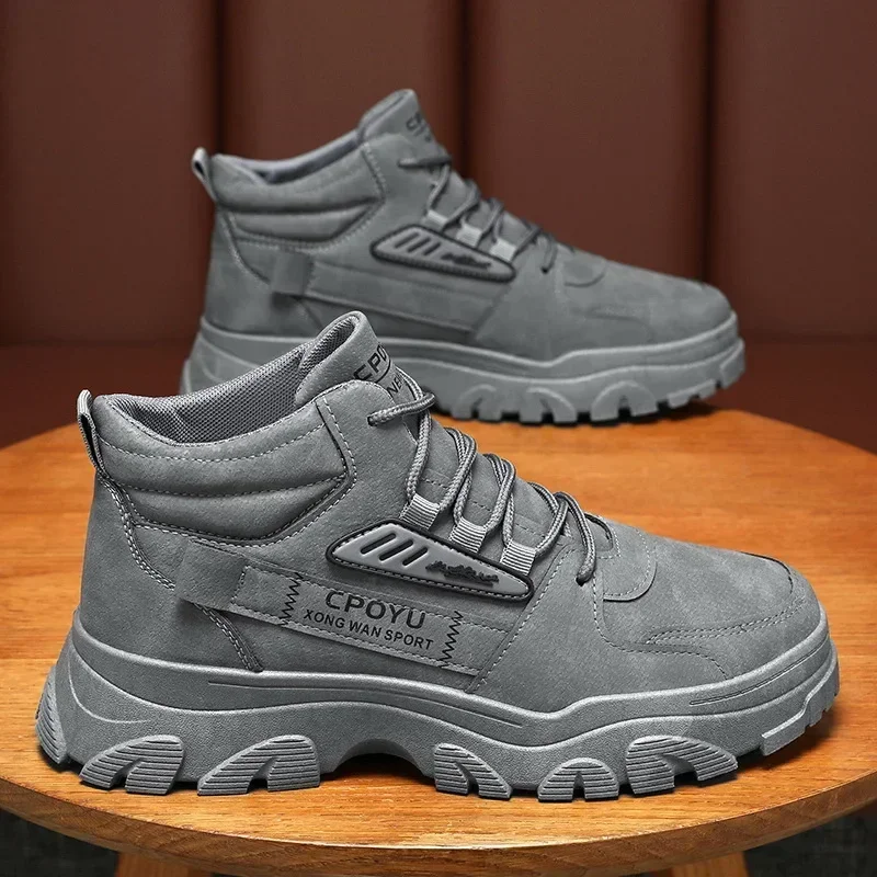 Hiking Boot Waterproof - Herren-Stiefeletten: Wasserdichte, rutschfeste Arbeits- und Sicherheitsschuhe