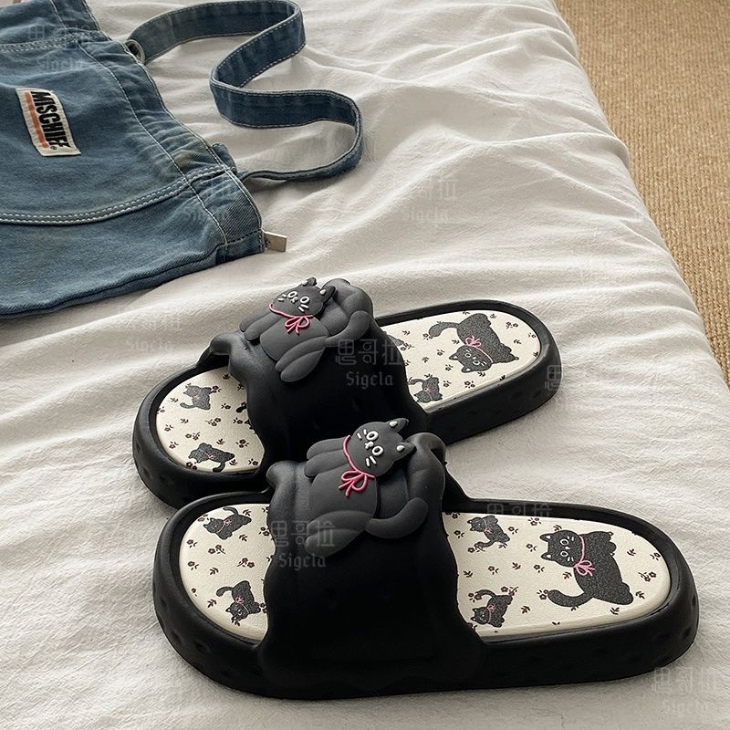 Men Shoes Size To Women - Druck Nette Bär Frauen Hausschuhe Sommer