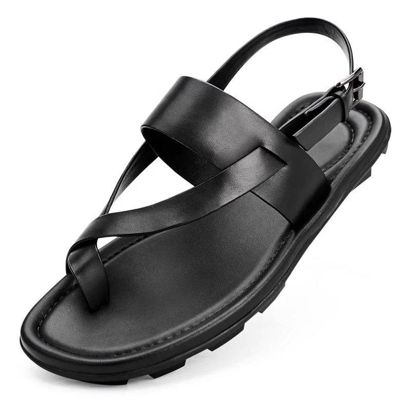 Men'S Shoes Size 43 In Us - Echtes Leder Herren-Sandalen Luxuriöse Handgefertigte Qualität
