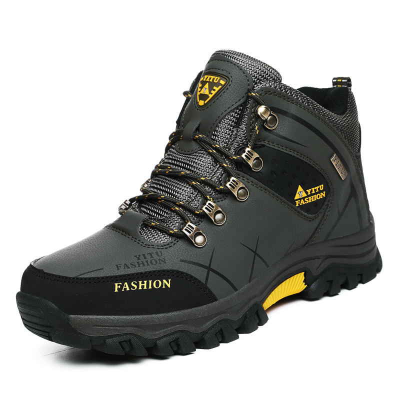 Hiking Boot Waterproof - Marken-Winterstiefel für Herren, Wasserdichte Ledersneaker, Super