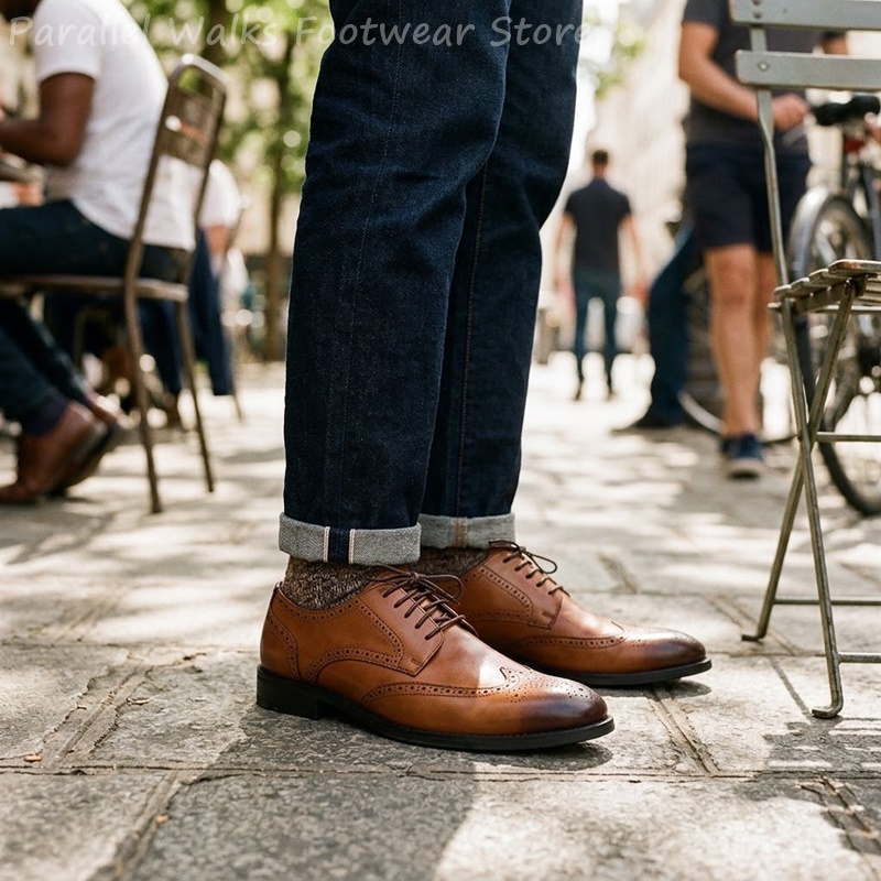 Herren Brogue Derby Schuhe For – Men Shoes For Wedding Bewertung und Preis