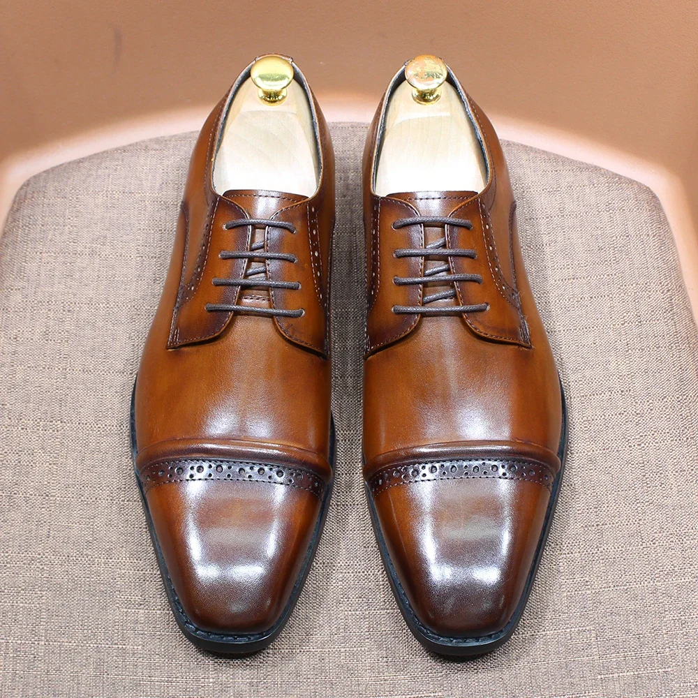 Robuste Oxfords mit Kappe und  – Men'S Shoes Smart Bewertung und Preis