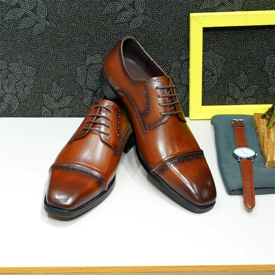 Robuste Oxfords mit Kappe und  – Men'S Shoes Smart Bewertung und Preis