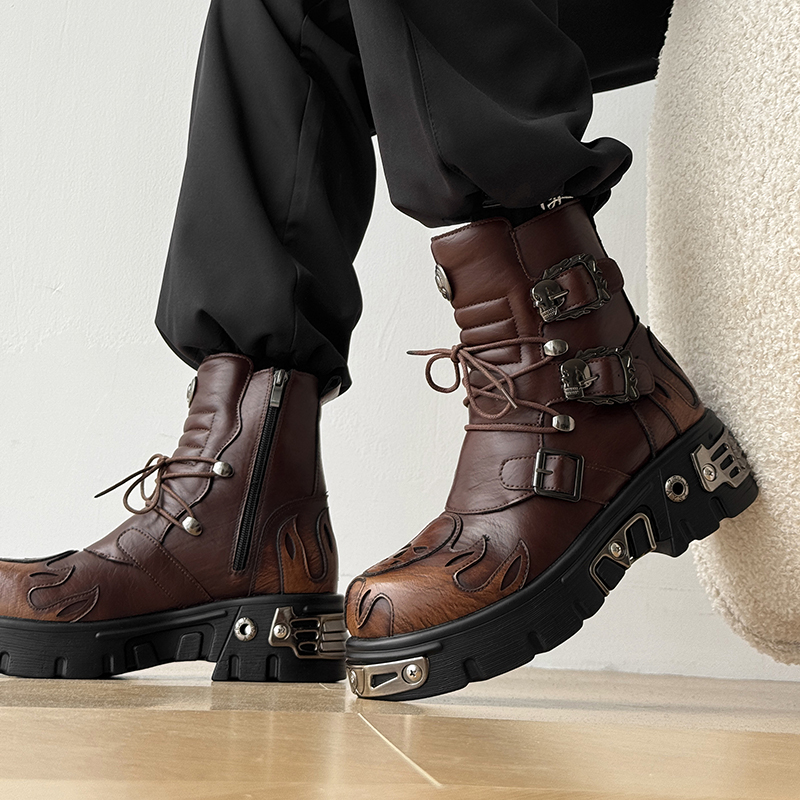Punk-Style Retro Coole Totenko – Men'S Shoes With Height Increase Bewertung und Preis