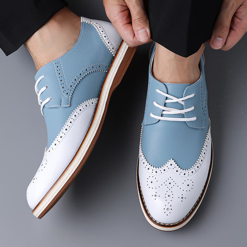 Herren-Schuhe, weiß, blau, zwe – Men'S Shoes Hey Dude Bewertung und Preis
