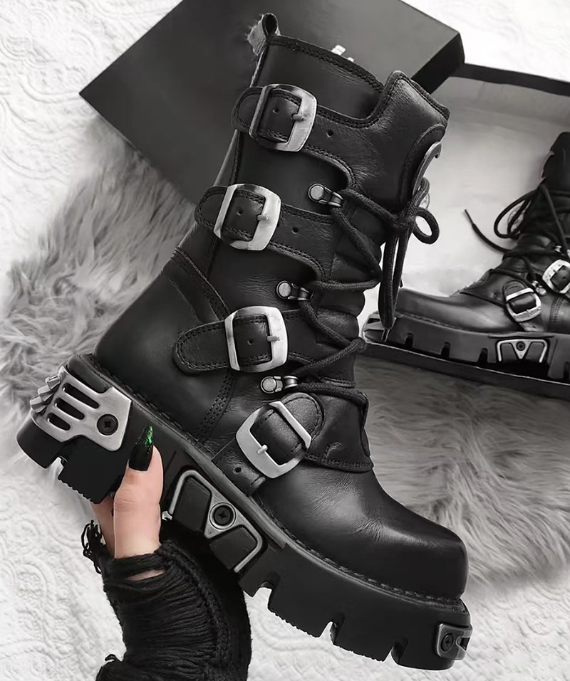 Männer Luxusmode Punk Gothic h – Men'S Shoes Dq Bewertung und Preis